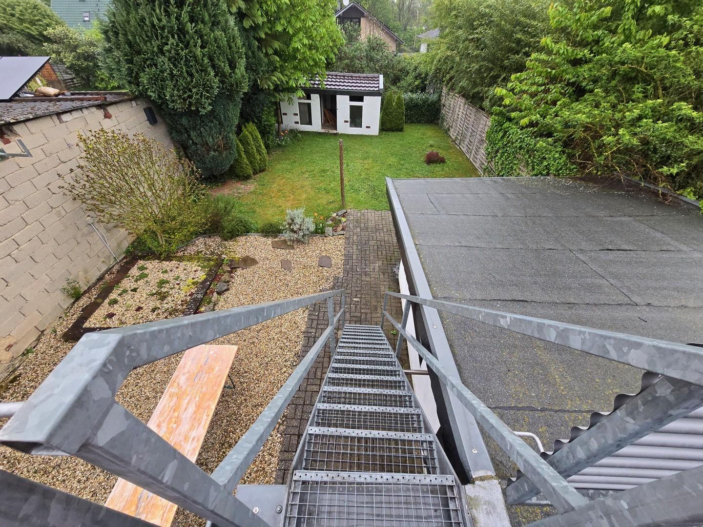 Treppe zum Garten