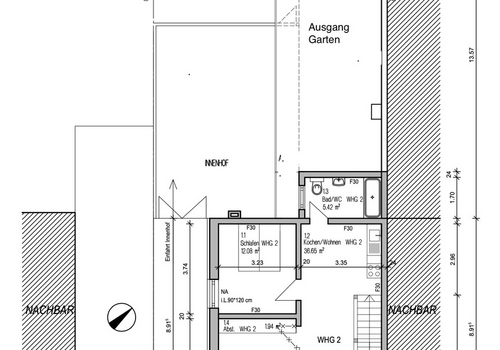 OG Plan mit Terrasse