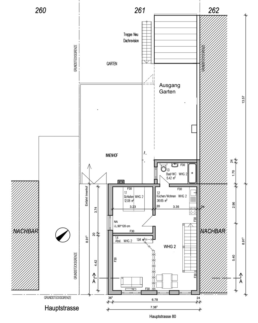 OG Plan mit Terrasse