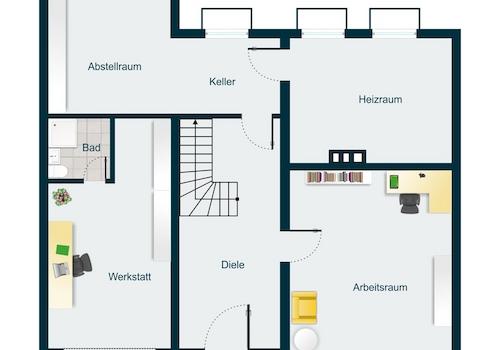 Grundriss KG/Hanggeschoss