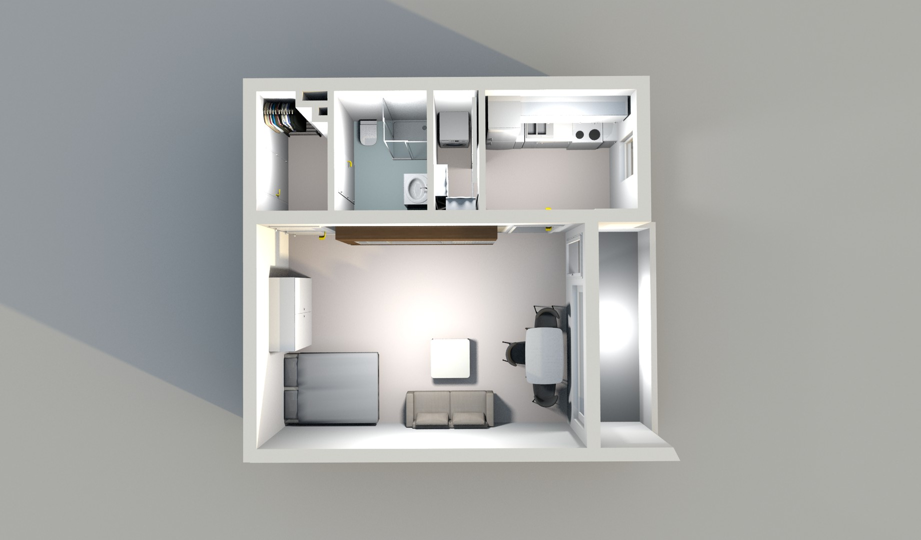 3D Visualisierung Oben