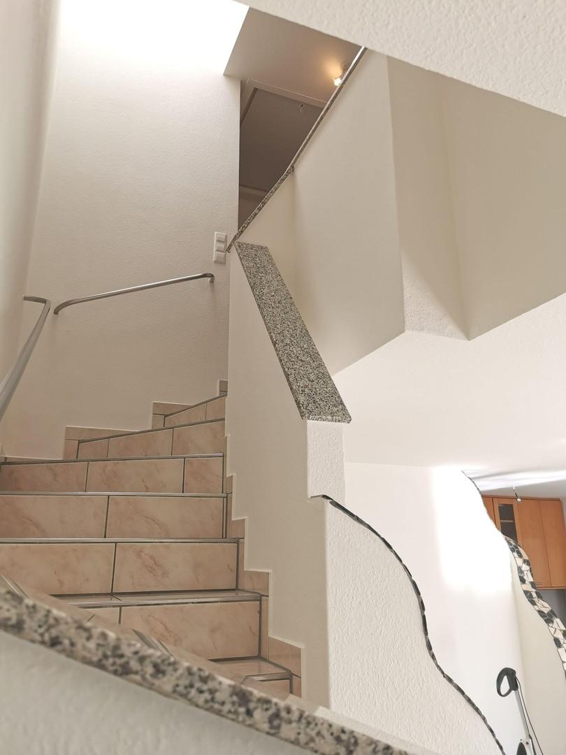 Treppe zu den Schlafzimmern