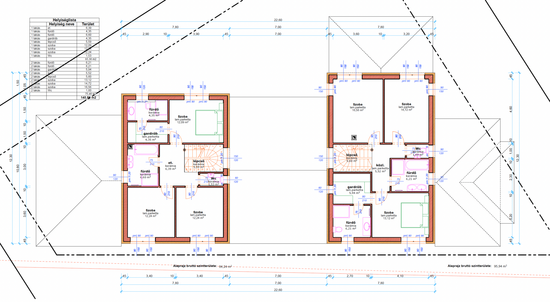 Beispiel Plan Einfamilienhaus Obergeschoss