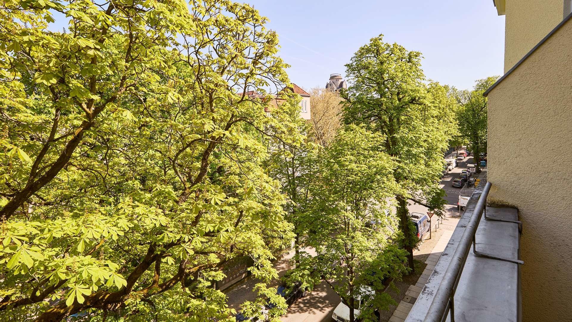 Ausblick vom Balkon