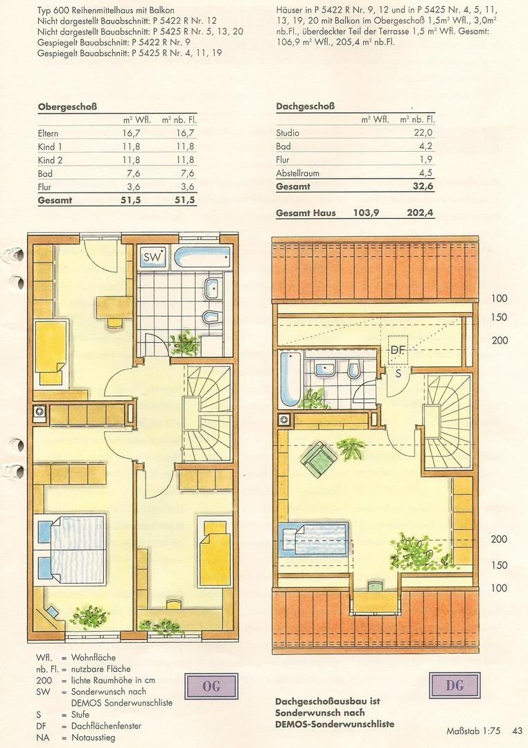 Grundriss OG und DG