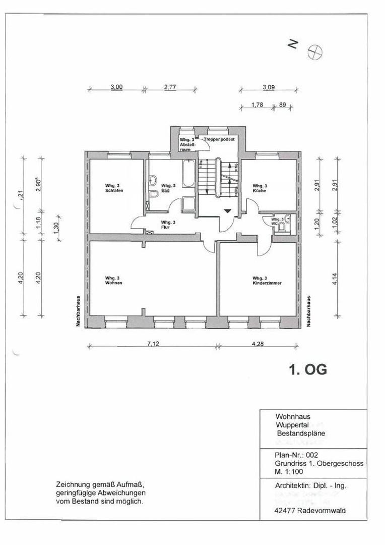 Grundriss 1. Obergeschoss