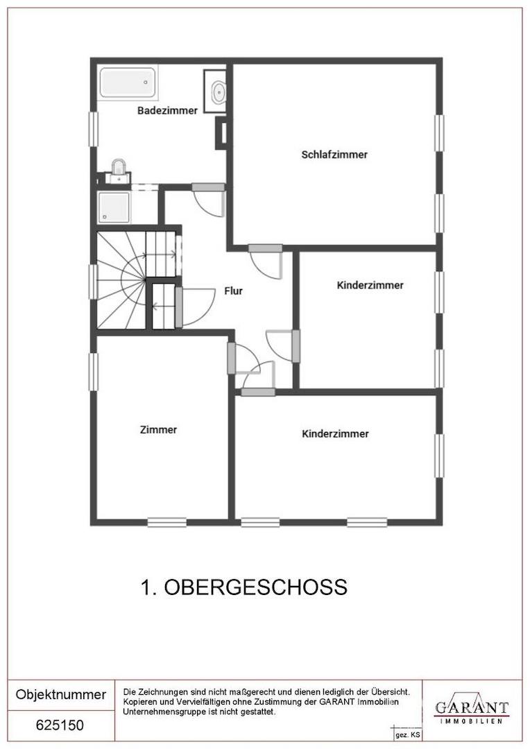 Grundriss Obergeschoss