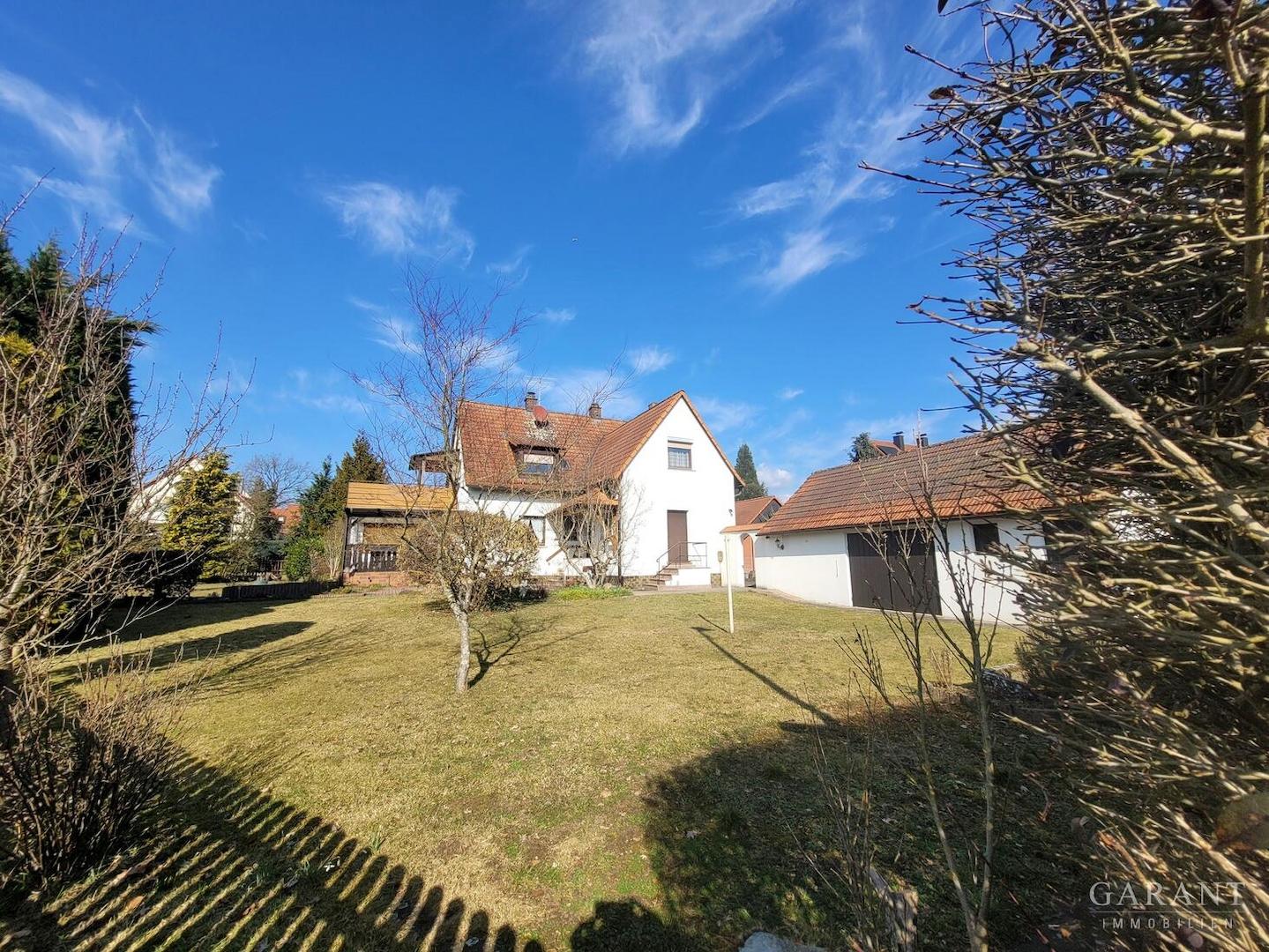 Blick zum Haus