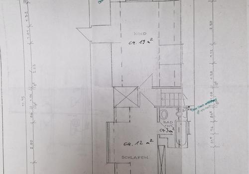 Grundriss DG mit Bemaßung