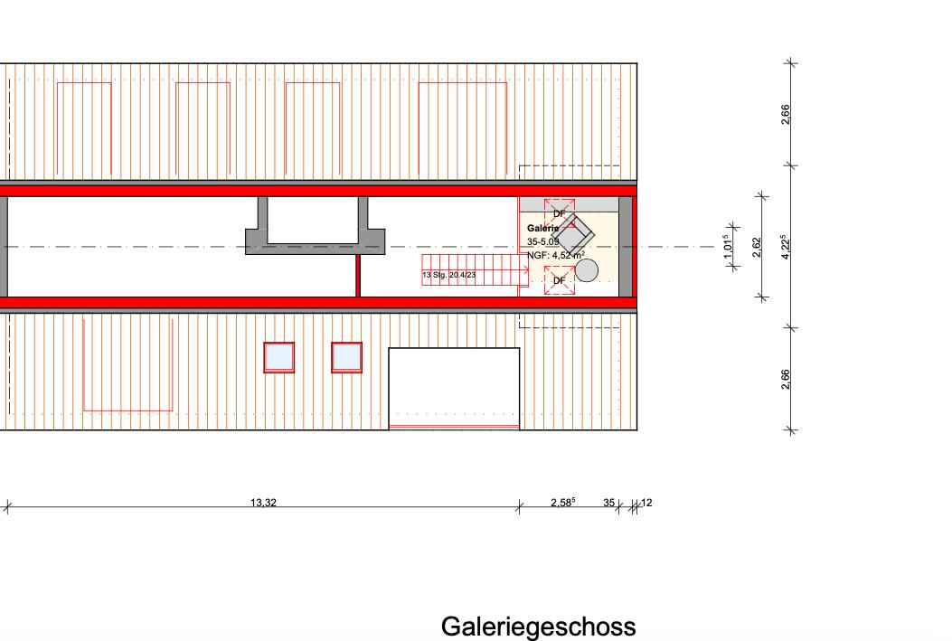 Grundriss Galerieebene Wohnzimmer