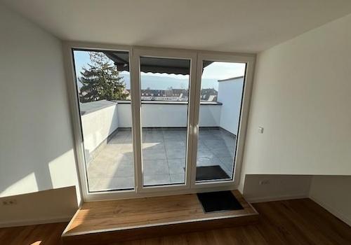 Blick auf Terasse