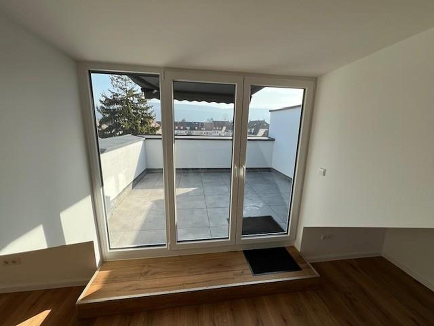 Blick auf Terasse