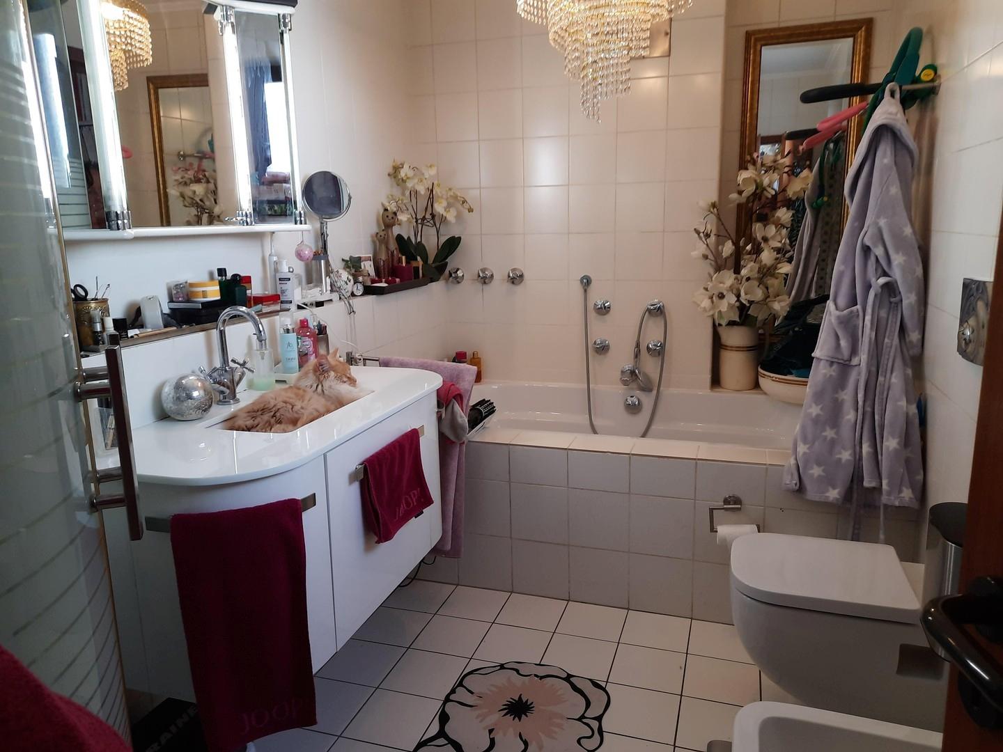 Bad Wanne + Dusche+Bidet+WC