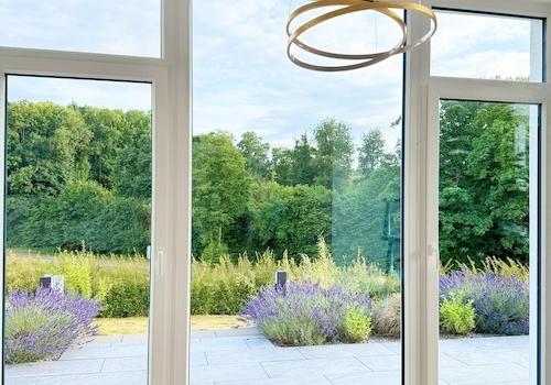 Blick aus dem Wohnzimmer