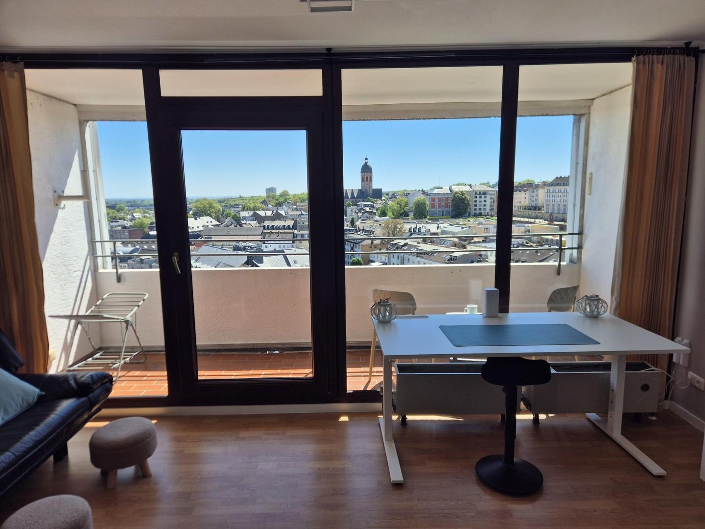 Blick aus der Wohnung