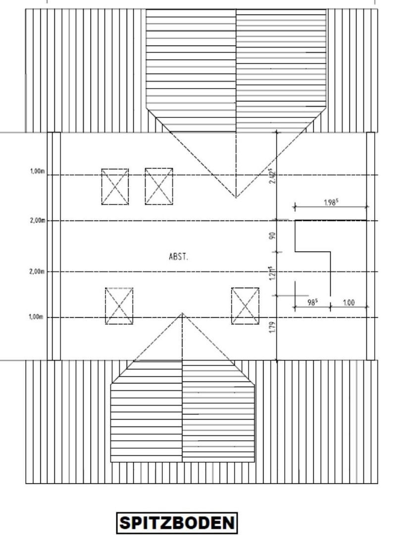 Grundriss Spitzboden