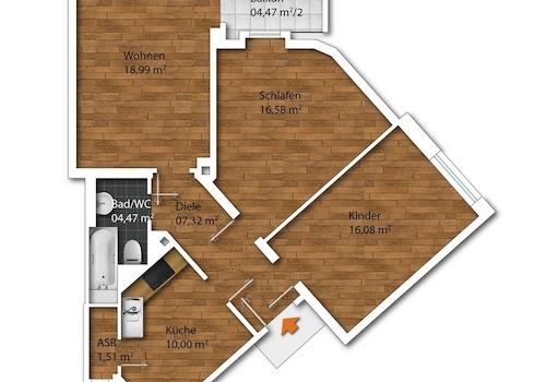 Grundriss Dachgeschoss
