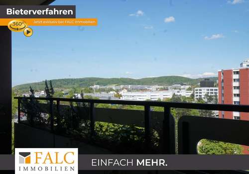 Blick vom Balkon