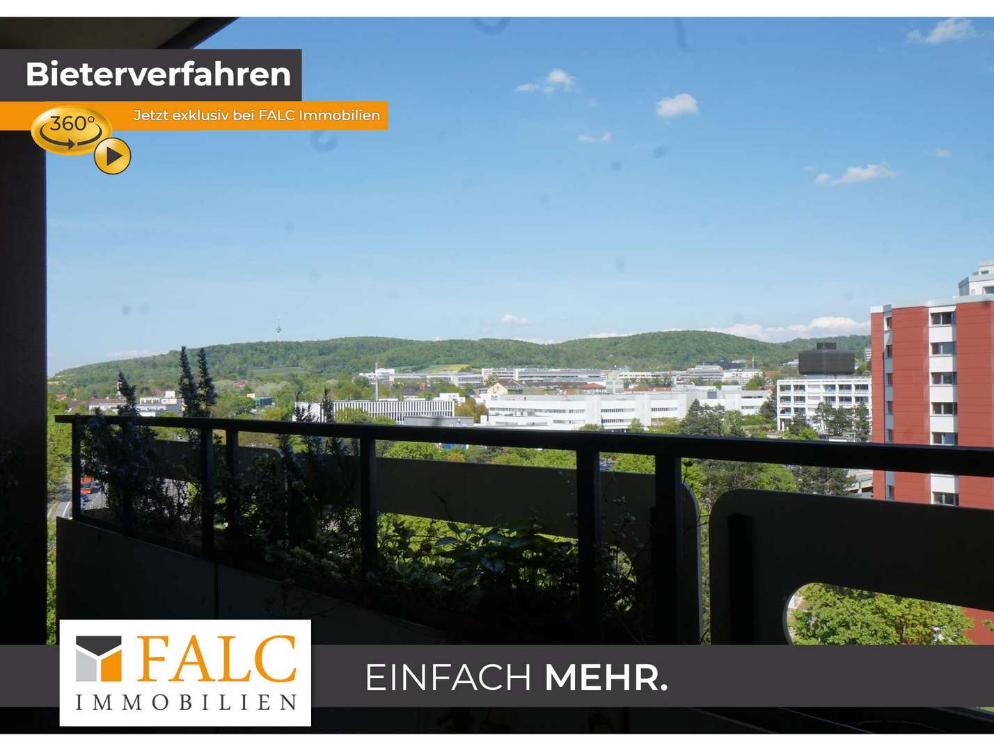 Blick vom Balkon