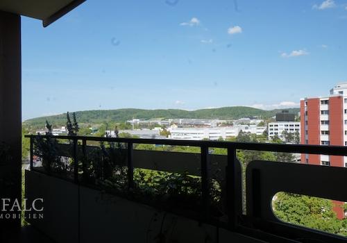 Blick vom Balkon