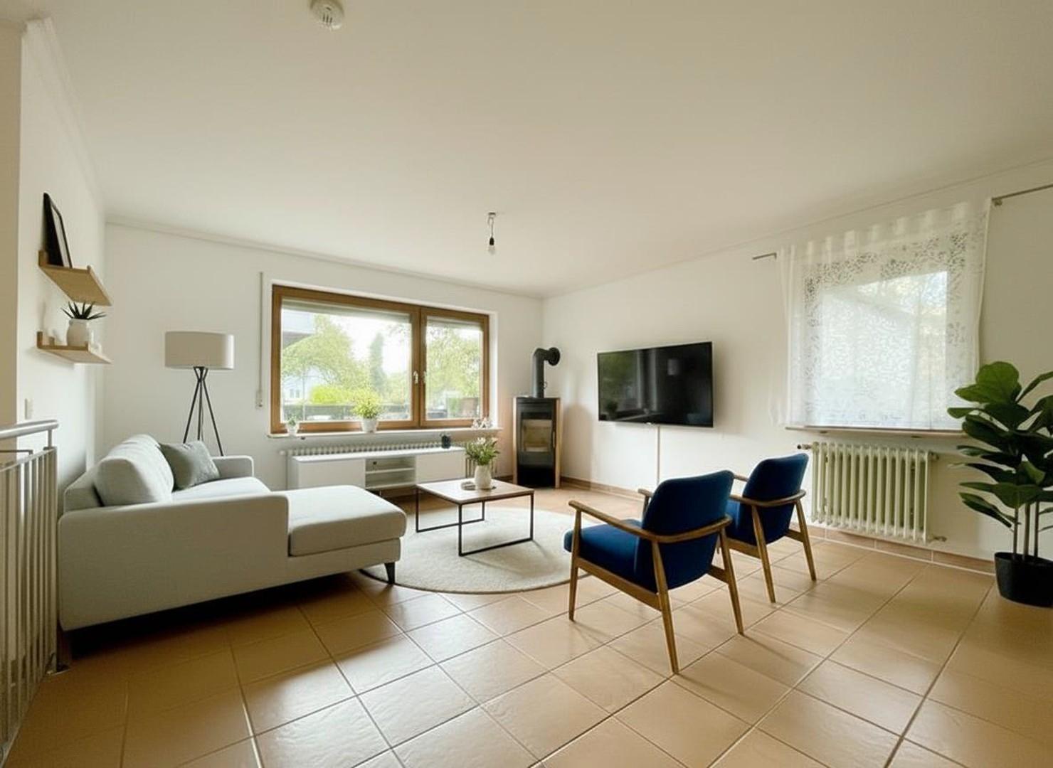 Wohnzimmer Visuell möbliert