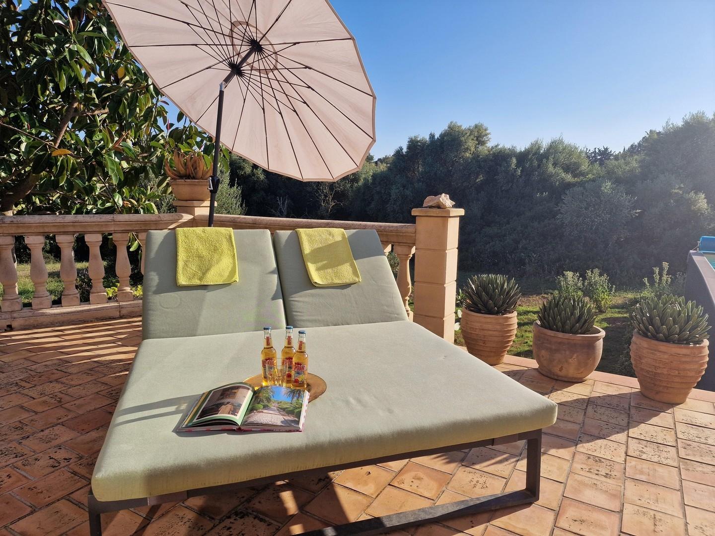 Süd-/Westterrasse