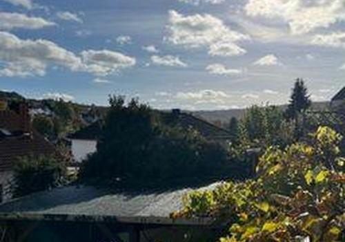 Die Aussicht vom Balkon