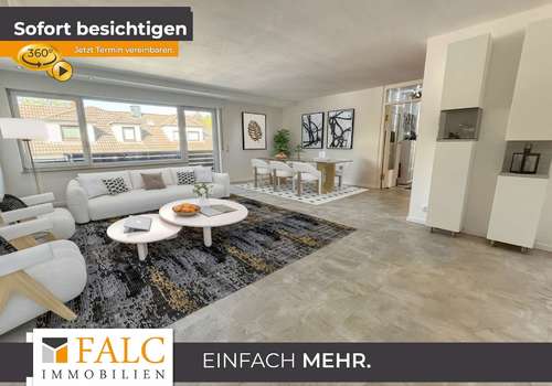 Wohnzimmer virt. möbliert