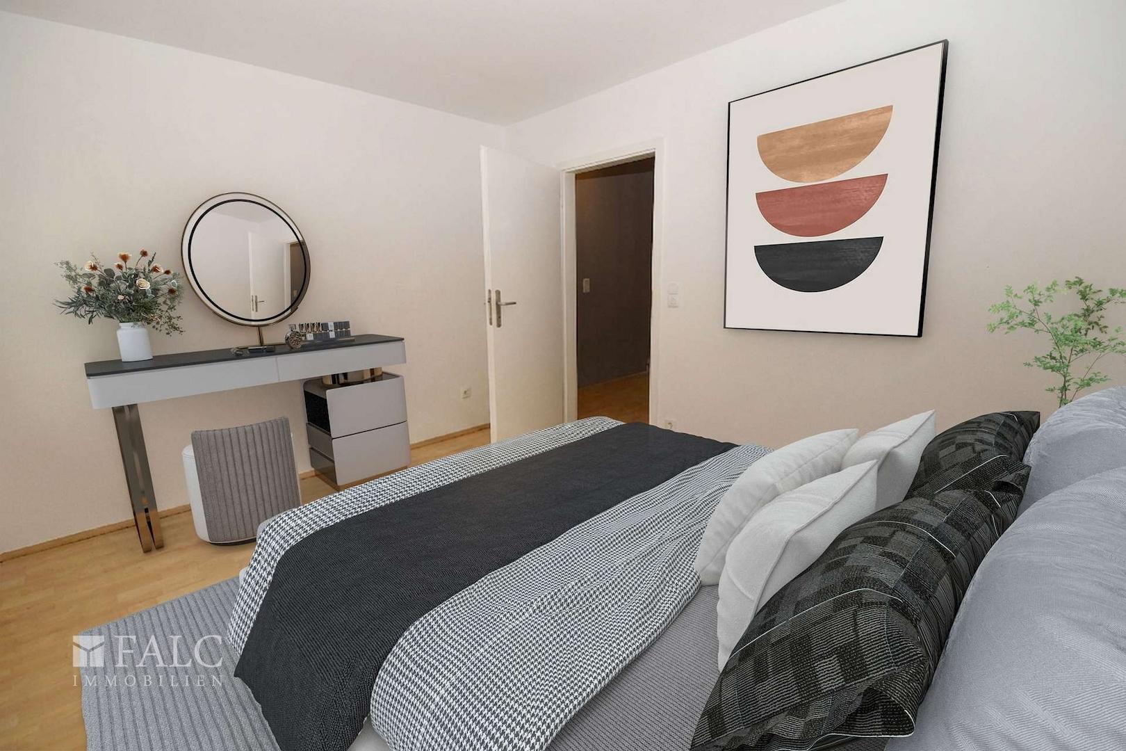 Zimmer 2 virt. möbliert