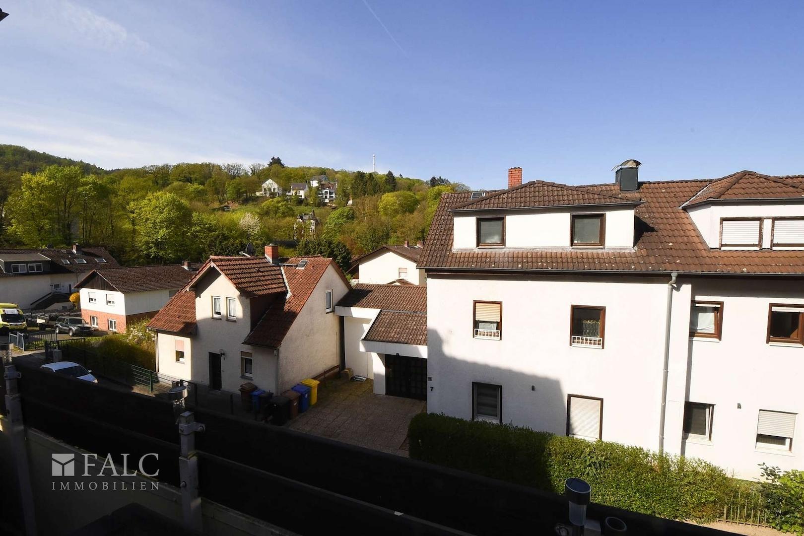 Blick vom Balkon