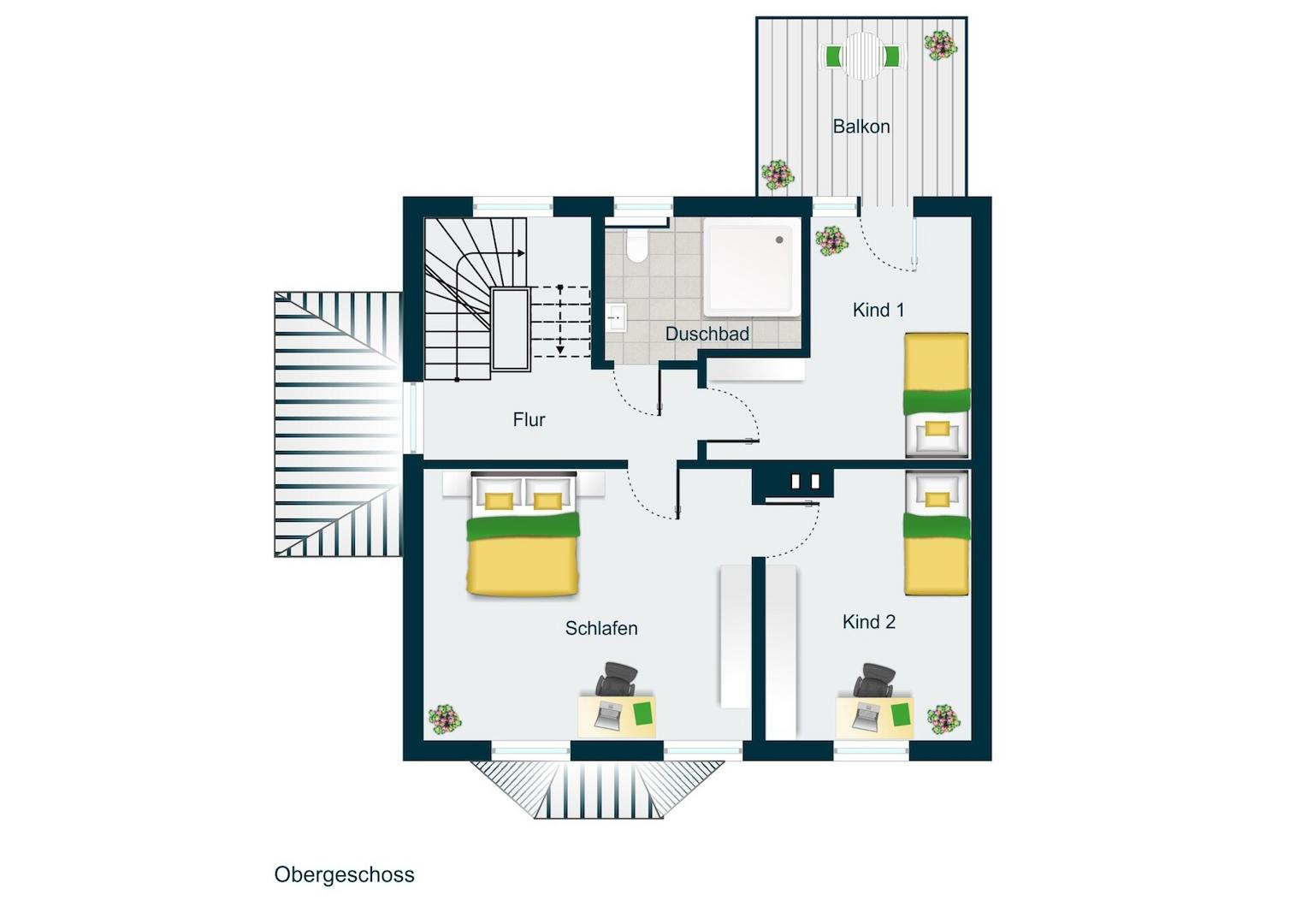 Grundriss Obergeschoss