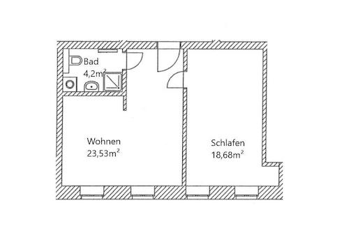 Grundriss WE 22