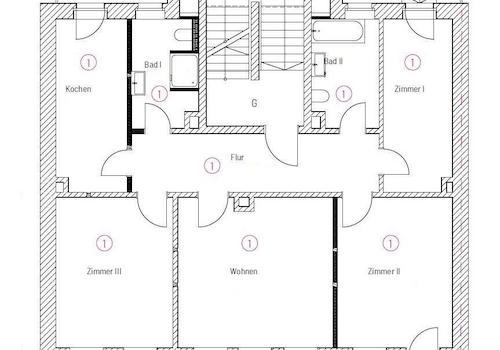 Grundriss WE 1