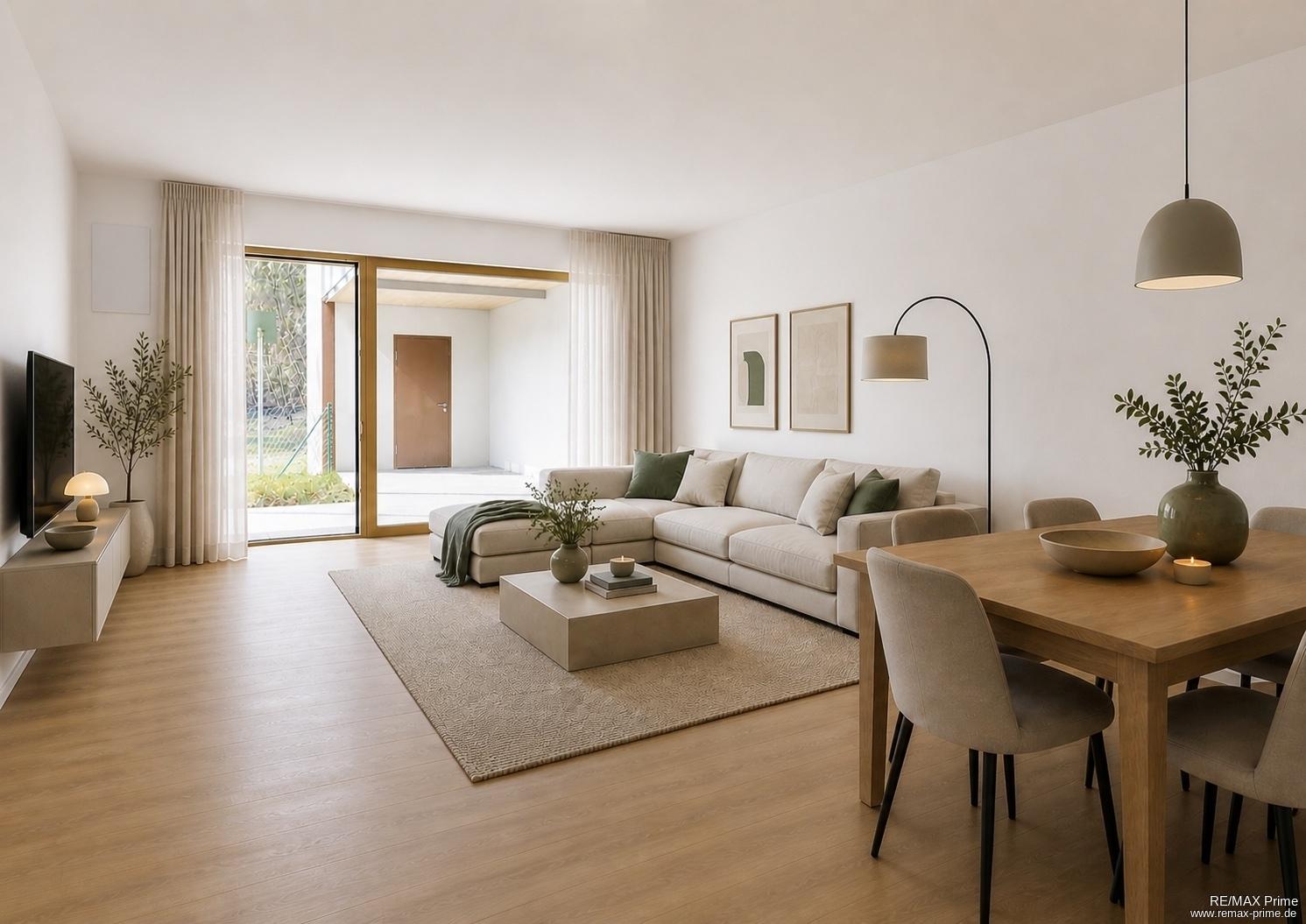 Wohnzimmer visualisiert