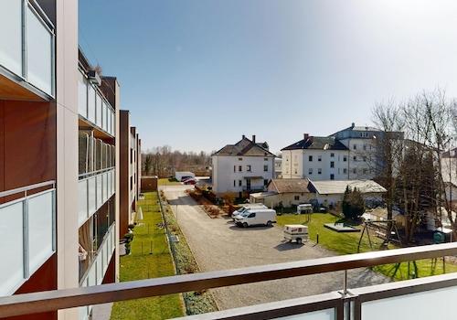 Der Ausblick vom Balkon