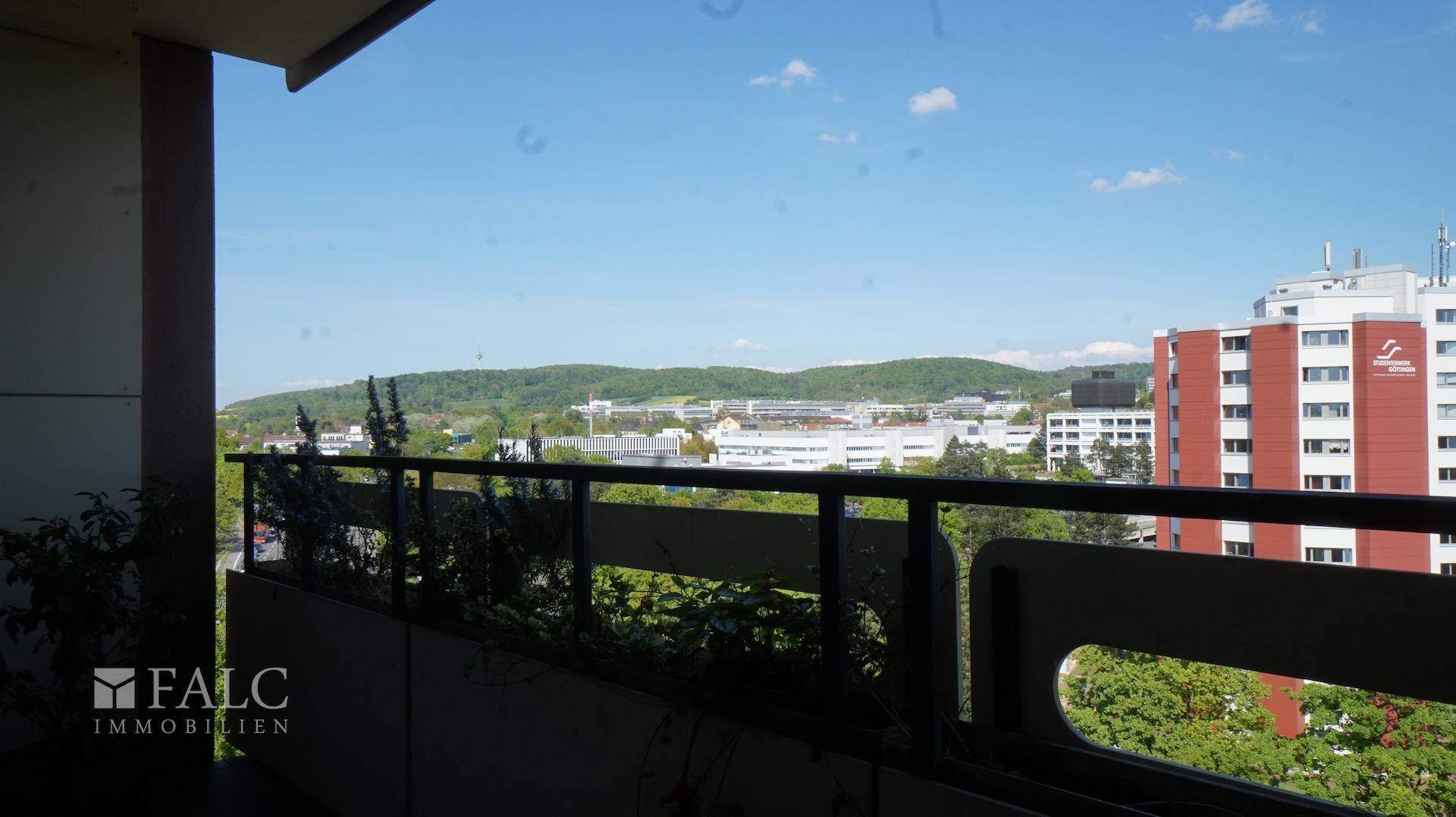 Blick vom Balkon