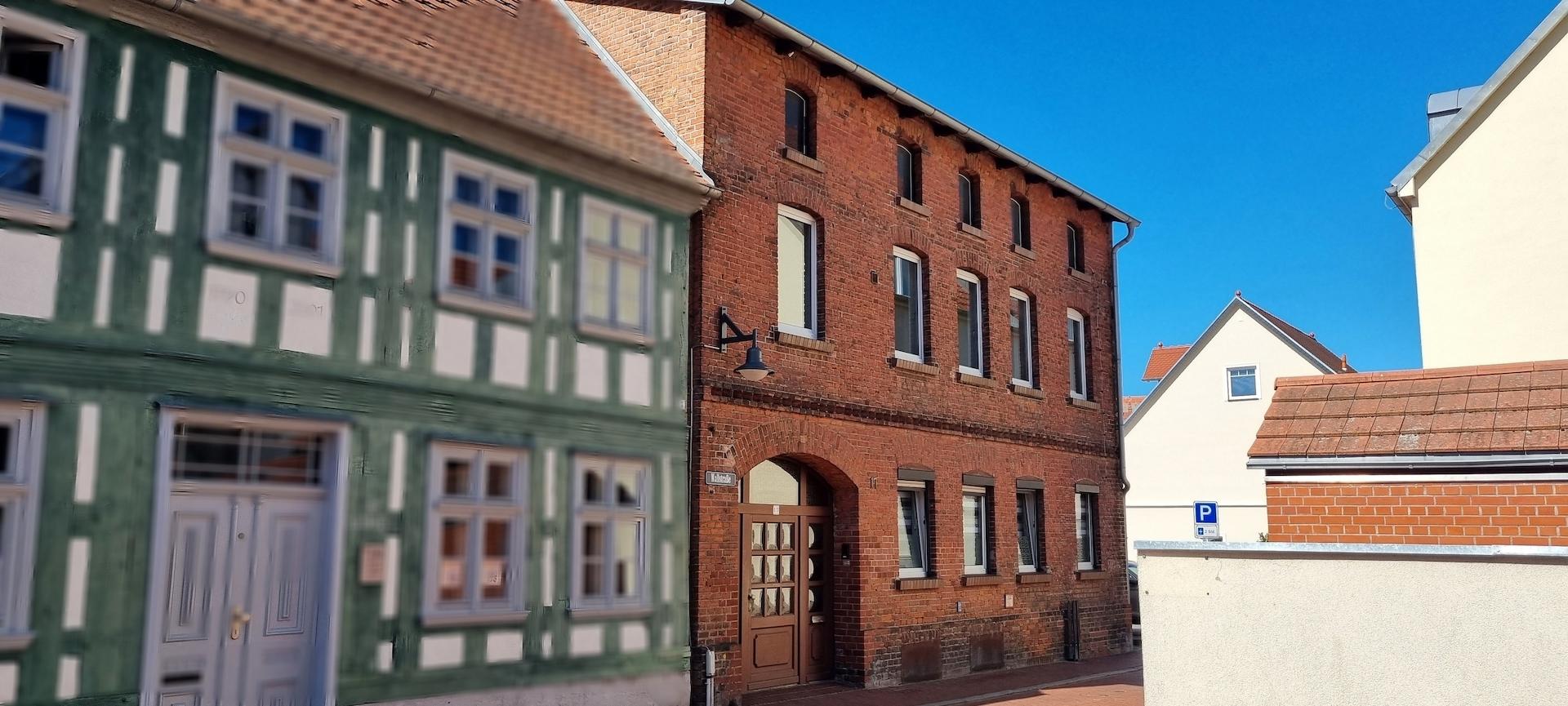 Rotes Backsteingebäude