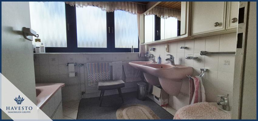 Blick in das Badezimmer