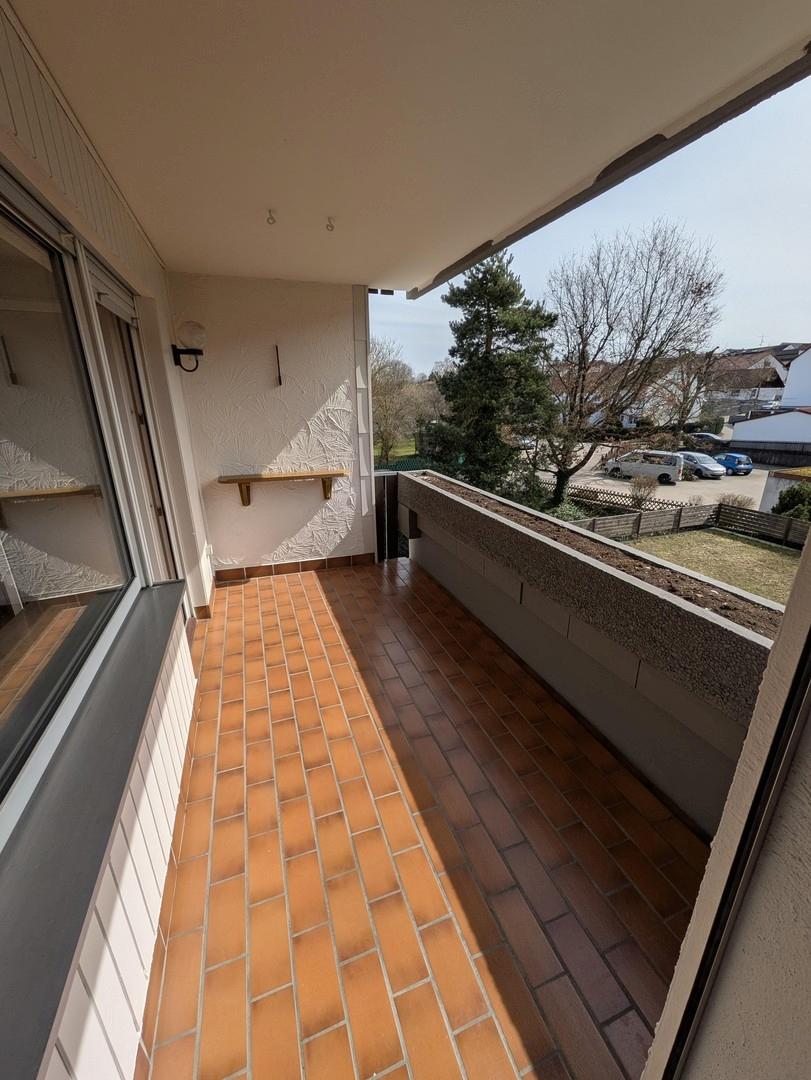 Südbalkon Wohnzimmer