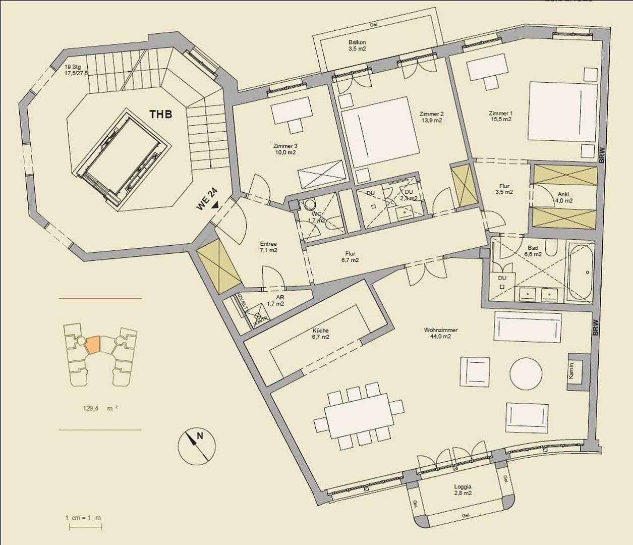 Grundriss Typ Verona WE16