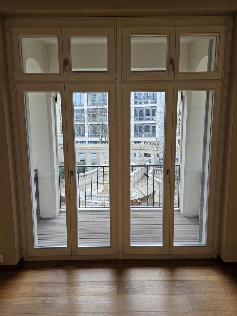 Blick zum Balkon