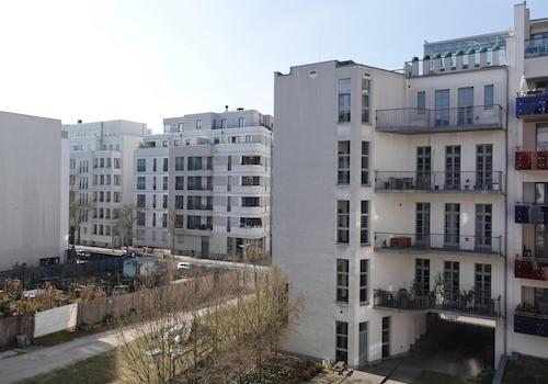 Blick vom Balkon