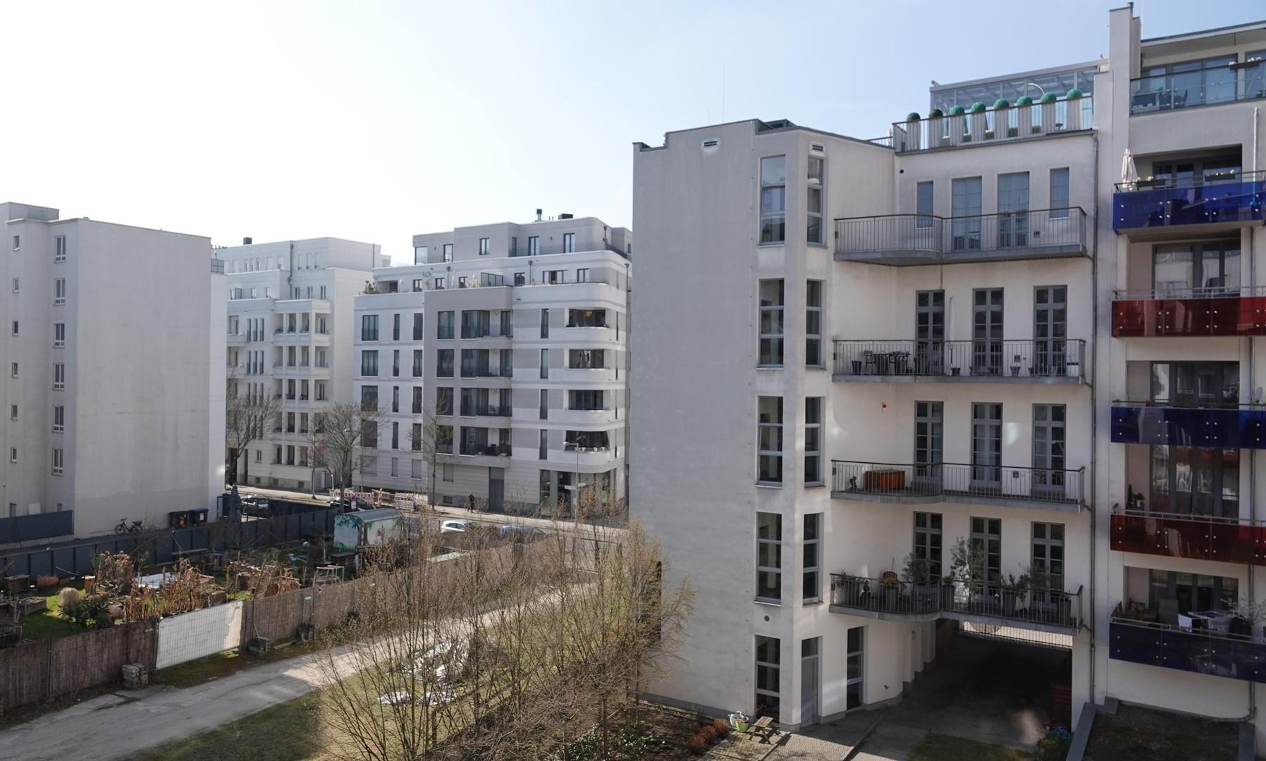 Blick vom Balkon