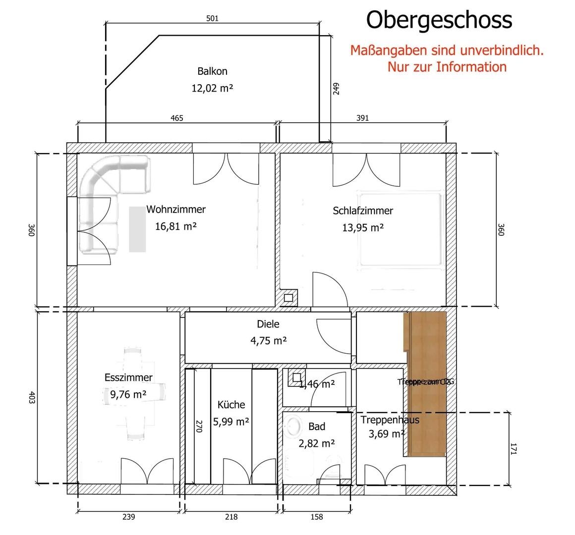 Grundriss Obergeschoss