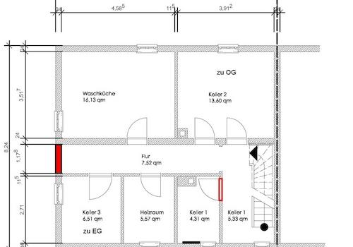 Grundriss Untergeschoss