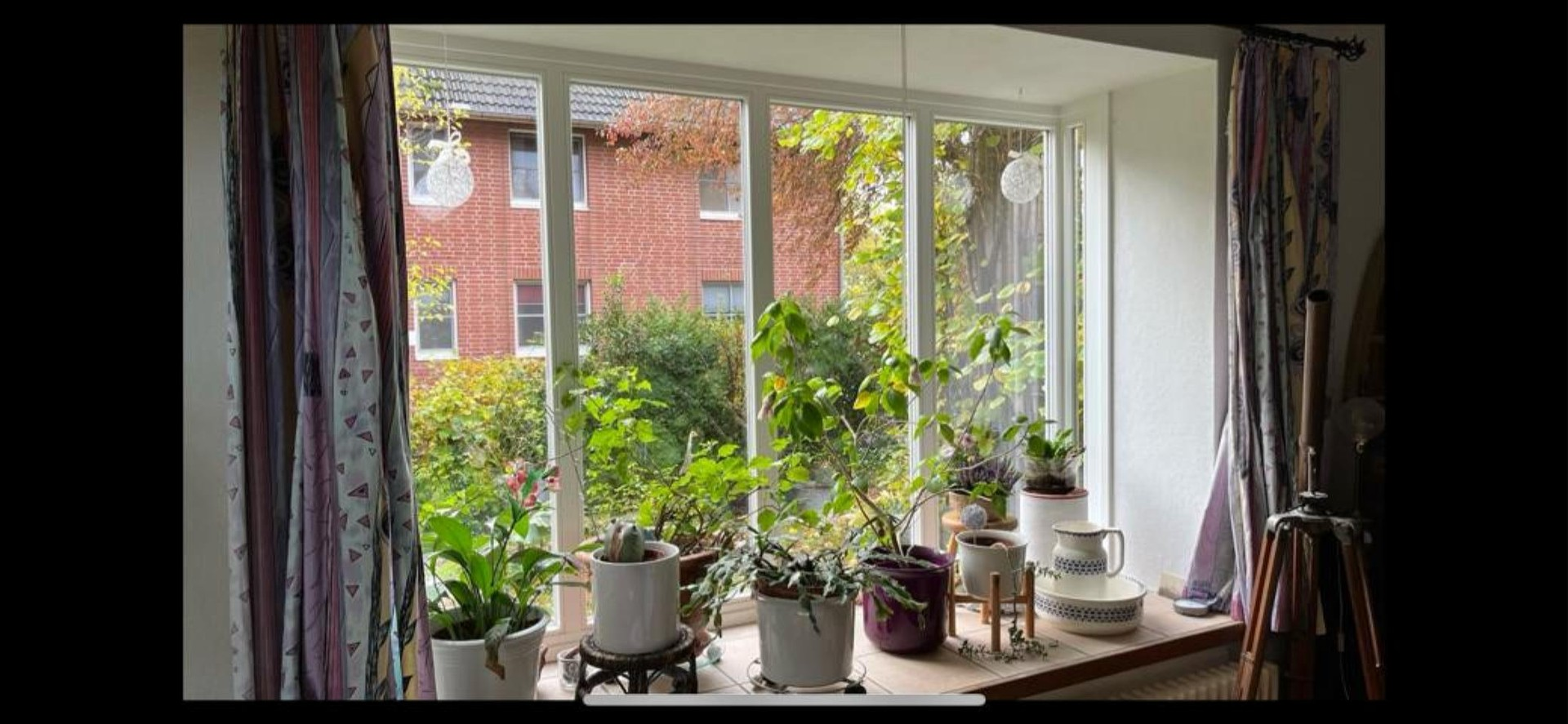 Blumenfenster im Esszimmer