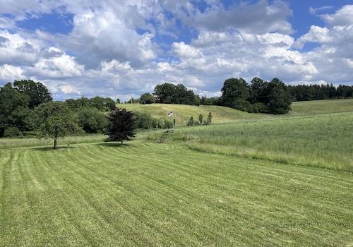 Blick vom Balkon