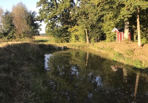 Weiher mit Fischerhäuschen