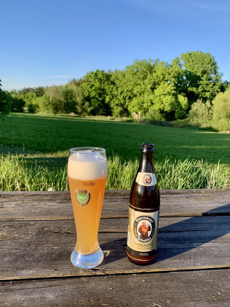 Feierabendbier auf Freisitz