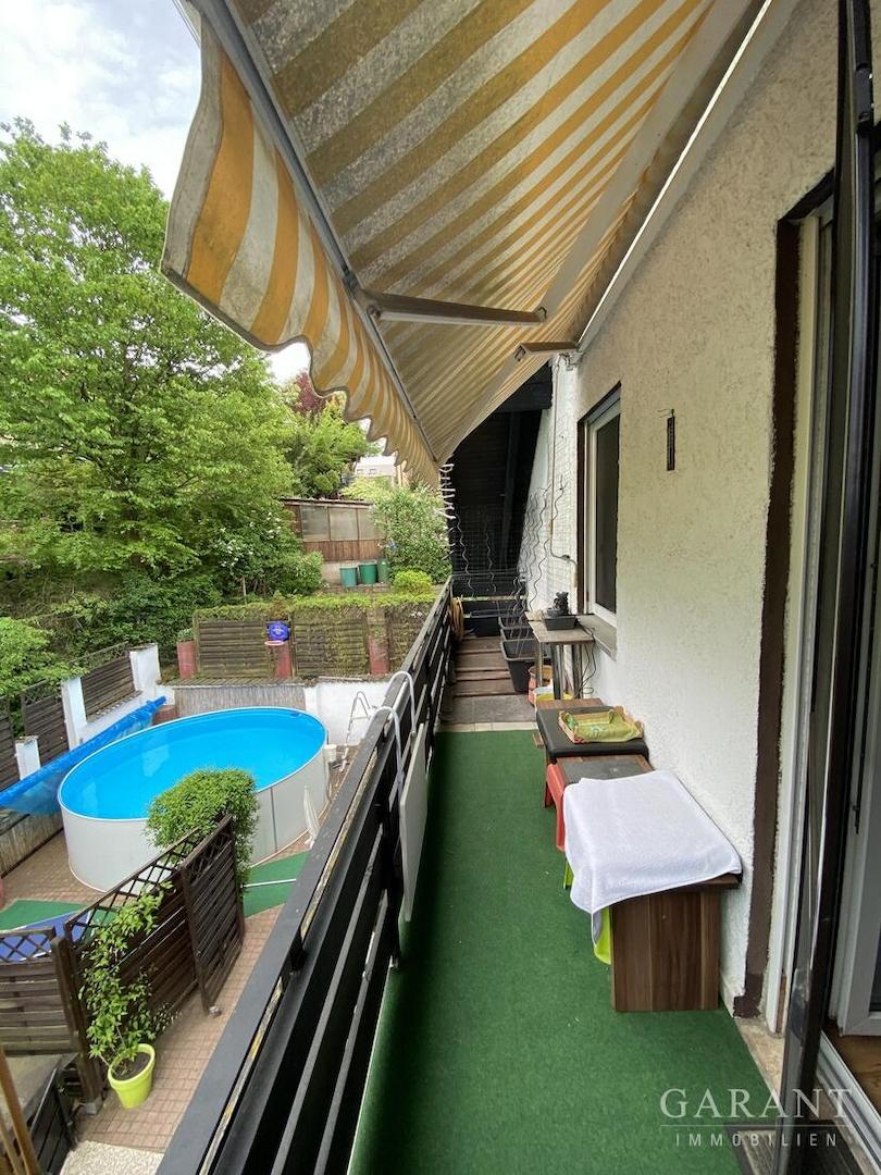 Pool - Blick von Balkon oben